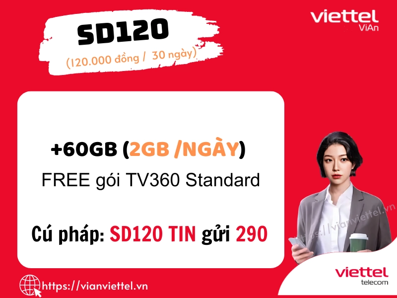 Gói cước SD120 của viettel